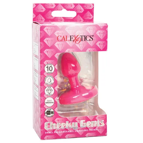Cheeky Gems Rechargeable Vibrating Probe Pink Small