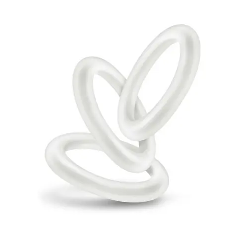 Performance VS2 Pure Premium Silicone Cockrings 3-Pack Small in White
