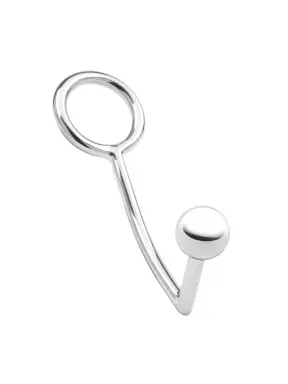 stainless steel anal hook & cock ring (45mm)