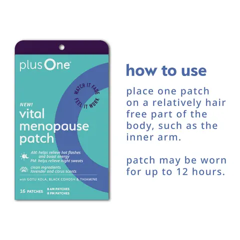Menopause Relief Patches (AM/PM) by plusOne®