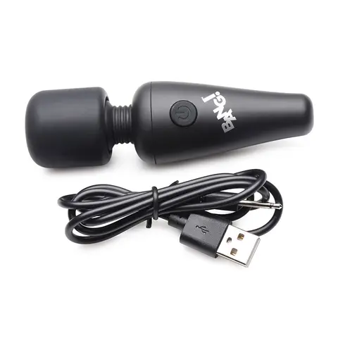 BANG! 10X Vibrating Mini Silicone Wand in Black