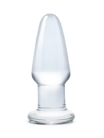3.5” glass butt plug