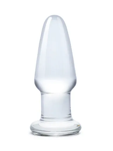 3.5” glass butt plug