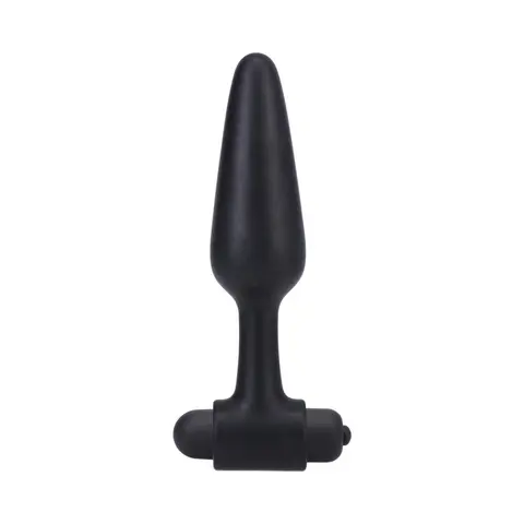 In A Bag Vibrating Butt Plug 5 in. Black