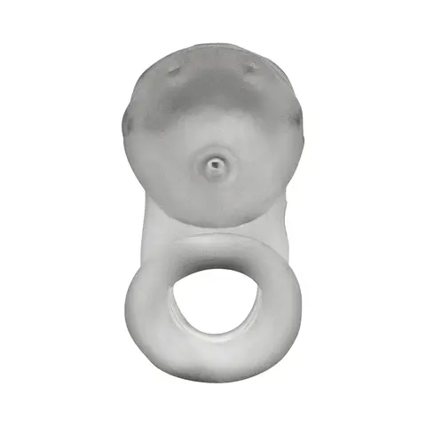 OxBalls Airlock Air-Lite Vented Chastity Clear Ice