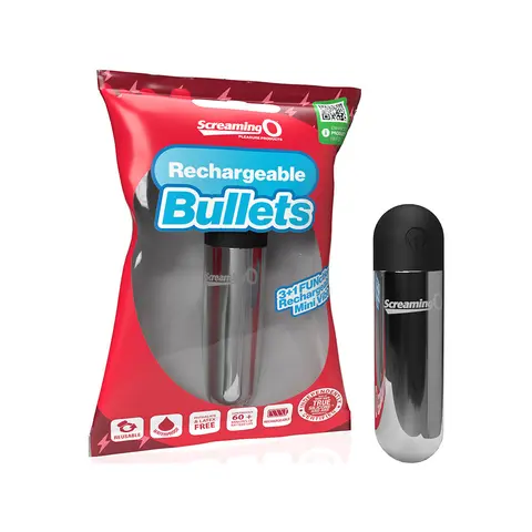 Screaming O Rechargeable Bullets in Silver
