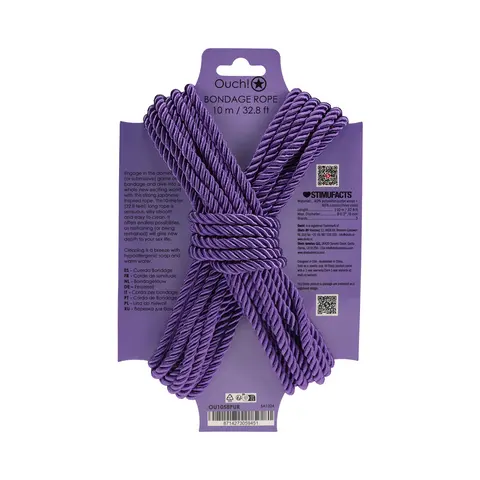 Ouch! Bondage Rope 10 m Nylon in Purple