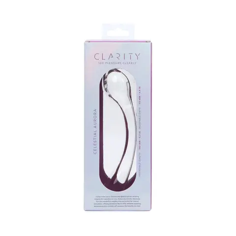 Clarity Celestial Aurora Glass Dildo