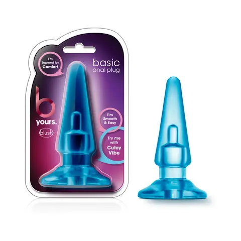 B Yours Basic Anal Plug in Blue