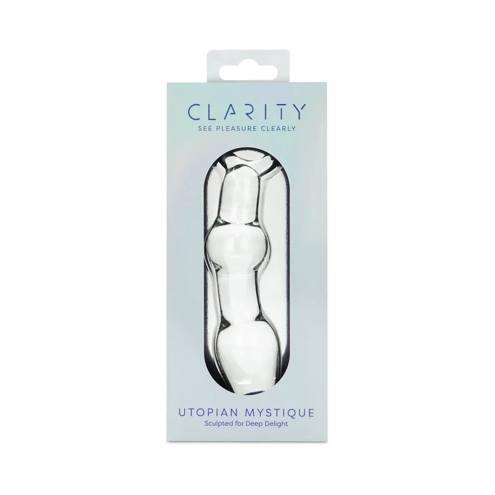 Clarity Utopian Mystique Glass Dildo