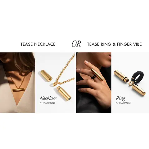 Crave Tease Collection (Necklace + Ring) in Silver