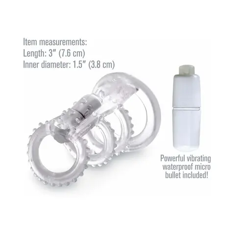 Fantasy X-tensions Vibrating Cock Cage Clear