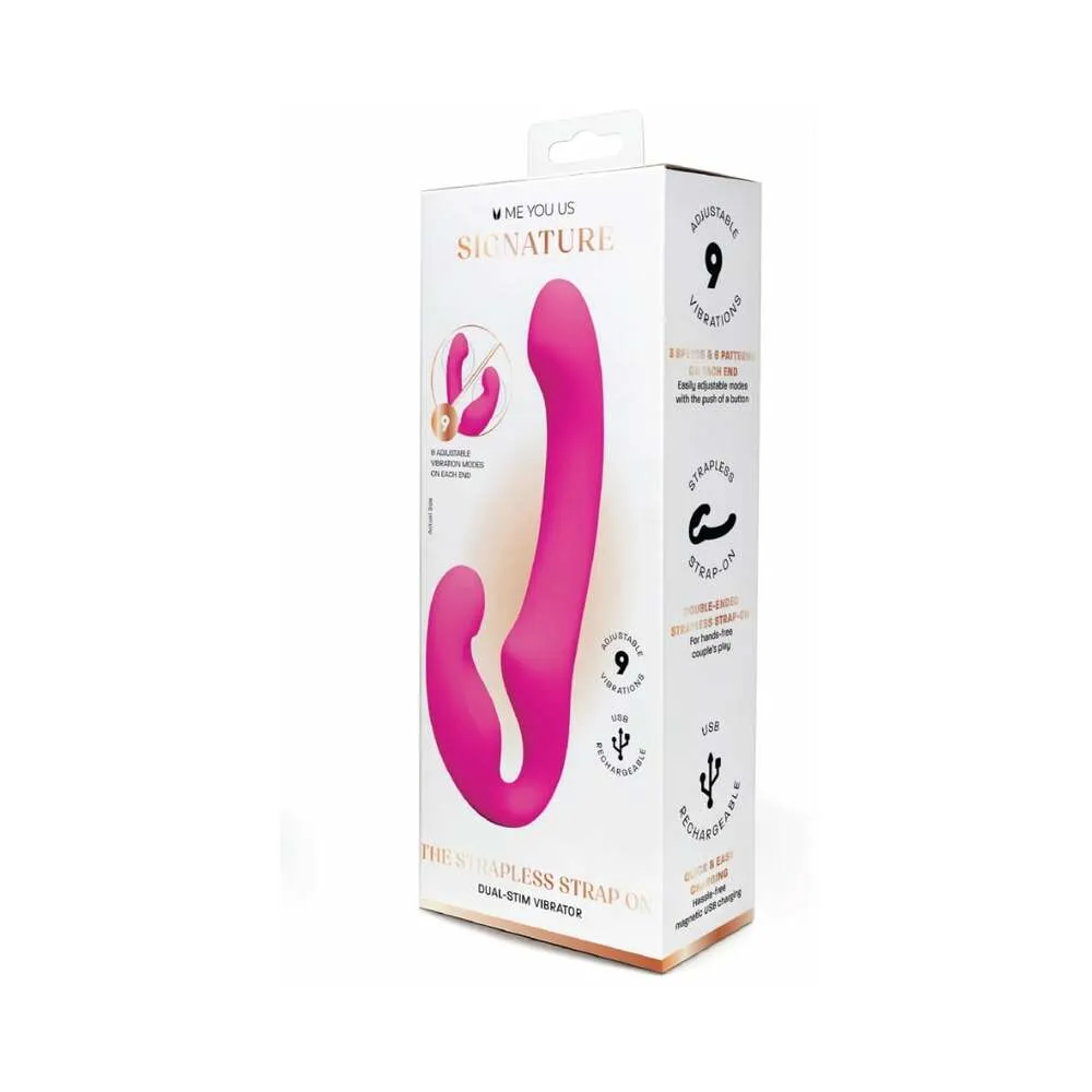 Me You Us Signature The Strapless Strap-On in Pink