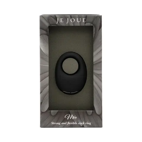 Je Joue Mio Rechargeable Vibrating Silicone Cock Ring in Black