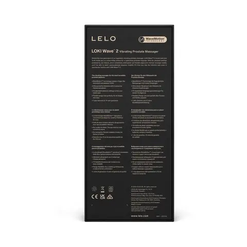 Lelo Loki Wave 2 Rechargeable Silicone Dual Stimulation Prostate Vibrator Base Blue