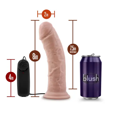 Dr. Skin Dr. Joe Realistic 8 in. Vibrating Dildo in Beige