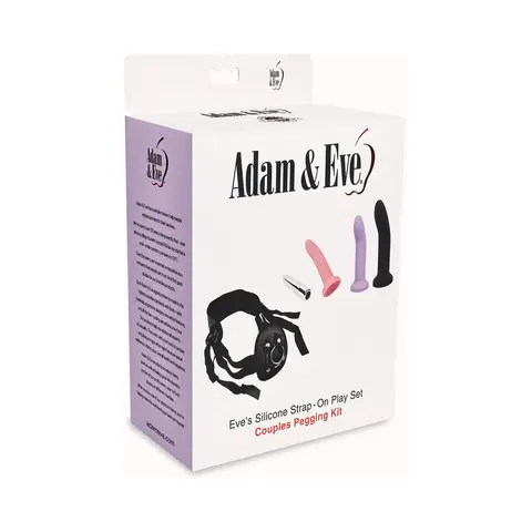 Adam & Eve Eve's Silicone Strap On Play 5-Piece Set