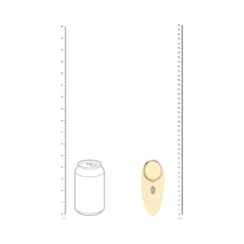 LoveLine Aurie AirTapTech Rechargeable Vibrator in Yellow
