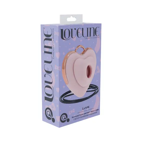 LoveLine Luvie AirTapTech Rechargeable Vibrator Waterproof in Pink