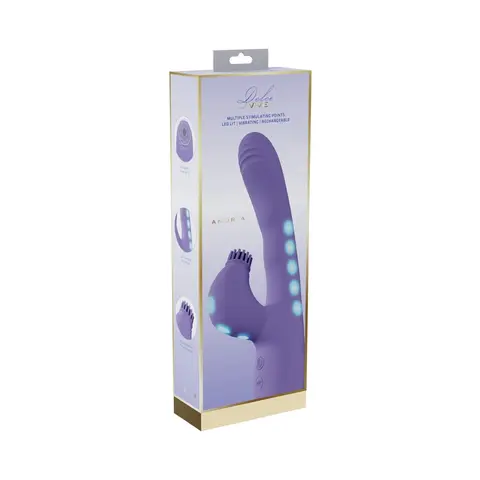 VIVE Andria LED G-Spot Vibrating and Tap Clit Stimulator in Lavender