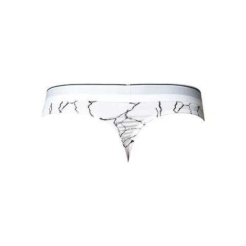 Male Power Soo Cumfy Thong Black/White S/M