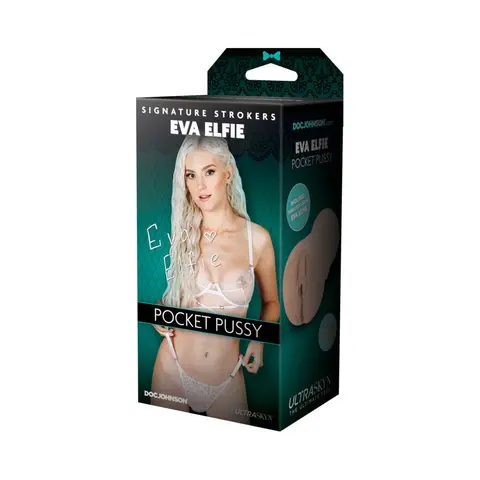 Signature Strokers Eva Elfie ULTRASKYN Pocket Pussy Vanilla