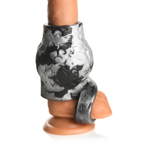 Creature Cocks Night Prowler Silicone Girth Enhancer with Ball Strap L