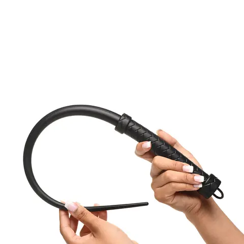 Master Series Viper Tail Silicone Whip in Black