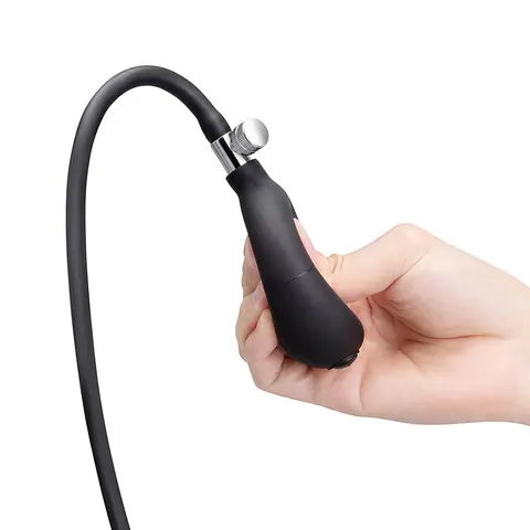b-Vibe Beaded Inflatable Anal Plug with Hand Pump
