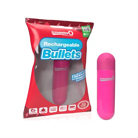 Screaming O Rechargeable Bullets in Pink