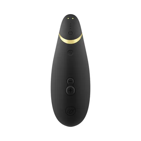Womanizer Premium 2 Rechargeable Silicone Luxurious Pleasure Air Clitoral Stimulator in Black