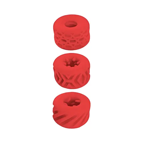 Super Stretchy Stroker Rings 3 Pack in Red