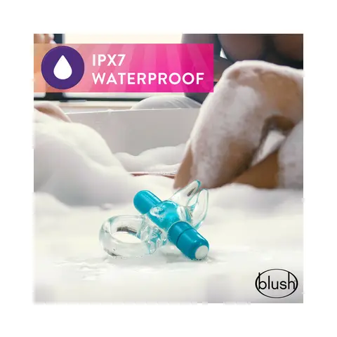 Play with Me Bull Vibrating C-Ring in Blue