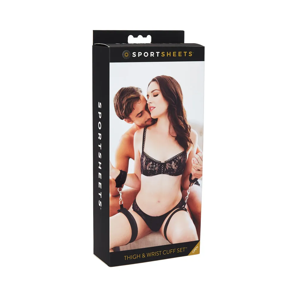 Sportsheets Thigh and Wrist Cuffs Set
