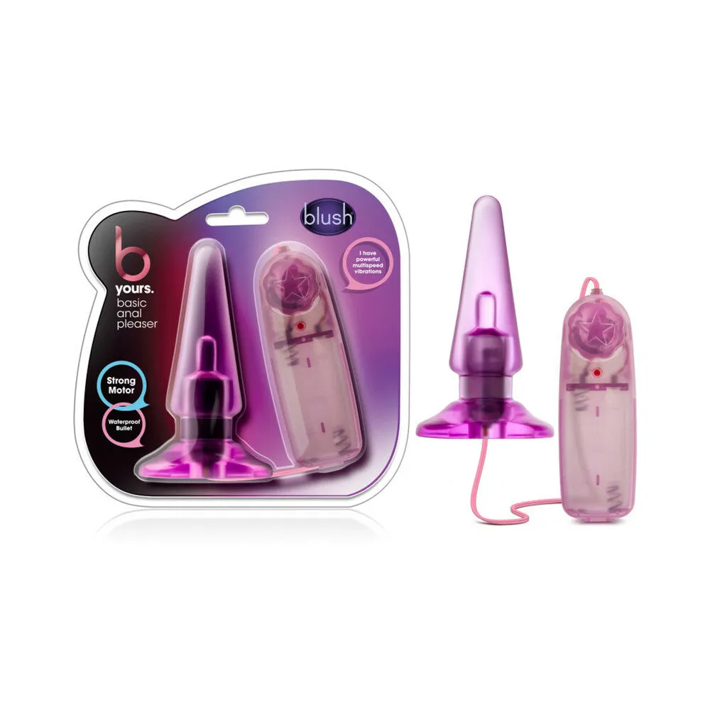 B Yours Basic Anal Pleaser Remote-Controlled Vibrating Anal Plug in Pink