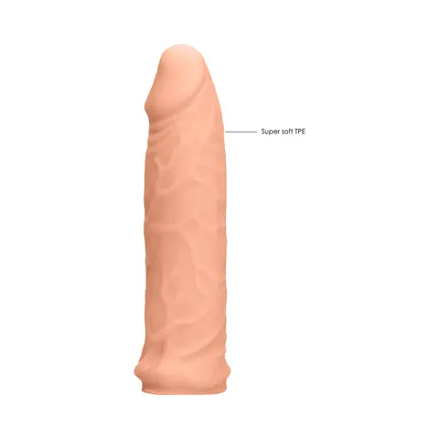 RealRock Realistic 6 in. Penis Sleeve Extender in Beige