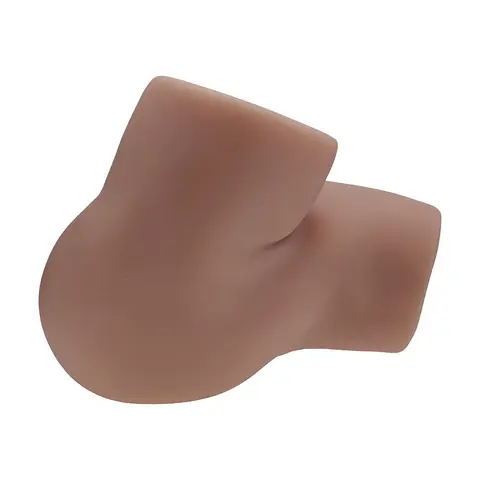 Xkin Bodyforms Clara Vossin Dual Entry Vibrating Masturbator Brown