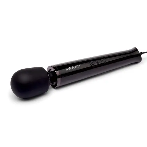 Le Wand Plug-In Vibrating Massager in Black