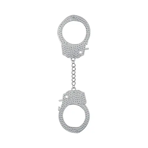 Ouch! Heavy-Duty Diamond Handcuffs in Silver
