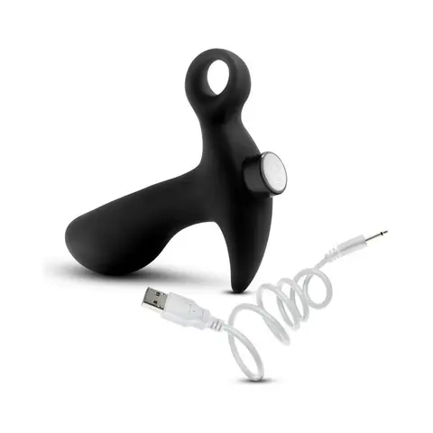 Anal Adventures Platinum Silicone Rechargeable Vibrating Prostate Massager 01