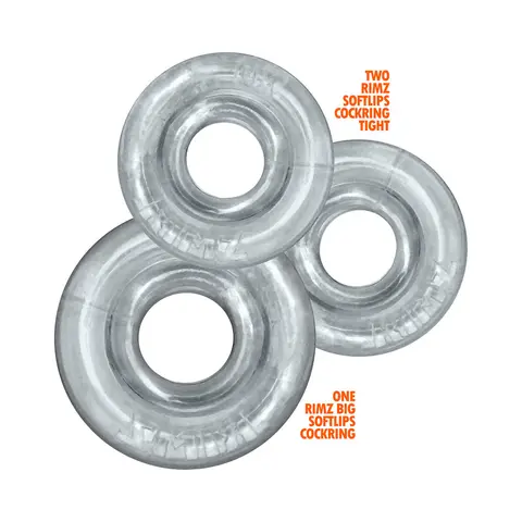 Oxballs Rimringz Multi Size 3-Pack in Clear