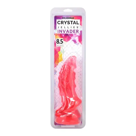 Crystal Jellies Invader 8.5 in. Dildo in Pink
