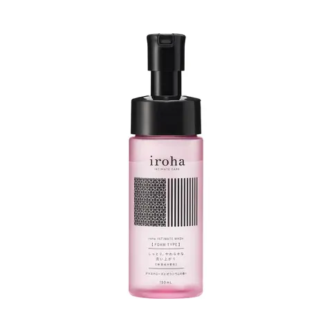 iroha Intimate Wash Foam Damask Rose and Geranium 5.07 oz.