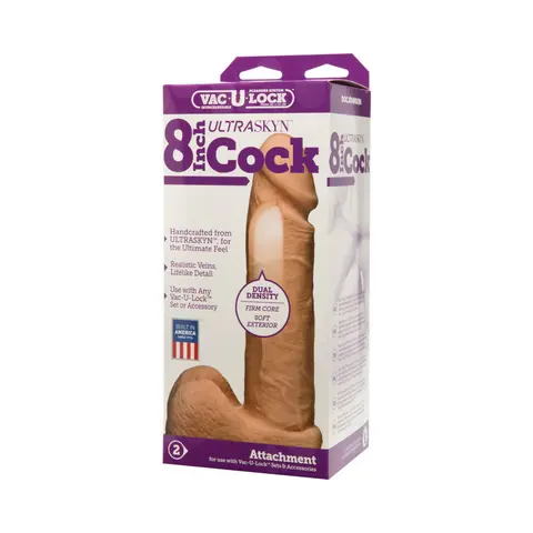 Vac-U-Lock - 8-Inch ULTRASKYN Cock in White