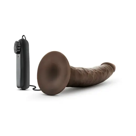 Dr. Skin Dr. Dave Realistic 7 in. Vibrating Dildo in Brown