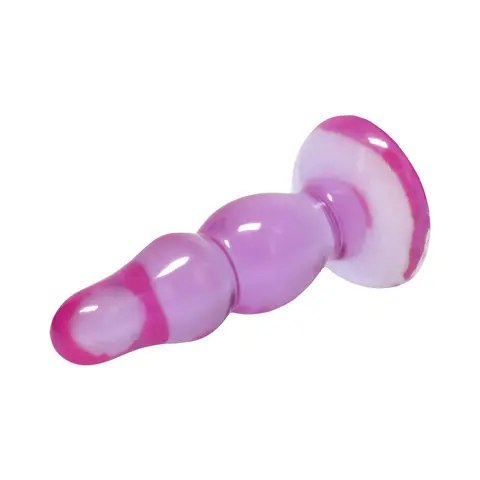 Crystal Jellies Novice Pop Plug 4 in. in Purple