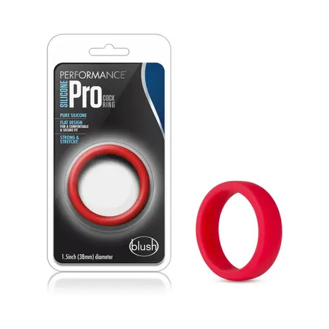 Performance Silicone Go Pro Cock Ring in Red