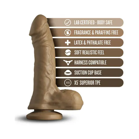 Loverboy The Secret Agent Realistic 8.25 in. Dildo with Balls Tan