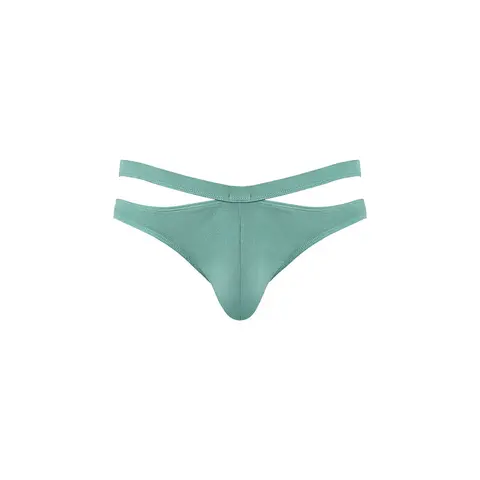 Male Power Eco Cozy Cutout Thong Green S/M