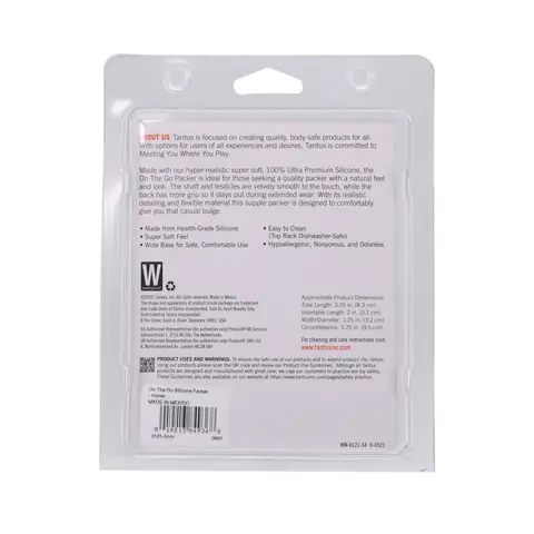 Tantus On The Go Silicone Packer Honey (Clamshell)